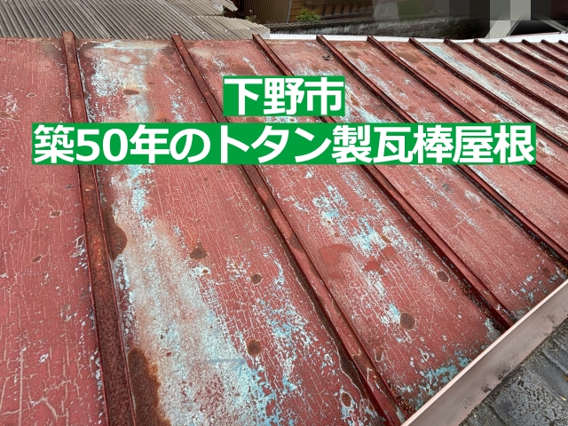 下野市　築50年のトタン製瓦棒屋根を診断｜塗装での改善は難しいと判断